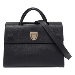 Dior Black Leather Medium Diorever Bag