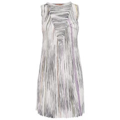 Missoni Multicolor Sequin Embellished Stripe Knitted Mini Dress S
