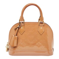 Louis Vuitton Rose Velours Monogram Vernis Alma BB Bag