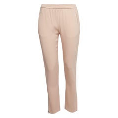 Stella McCartney Pink Stretch Crepe Tamara Trousers S