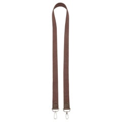 Hermes Plum Canvas Shoulder Bag Strap
