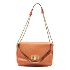 Chloe Brown Leather Medium Sally Shoulder Bag