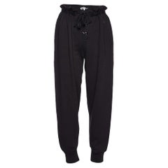 McQ by Alexander McQueen Black Cotton Jogger Pants L