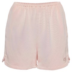Gucci Pink Silk Blend GG Embroidered Shorts S