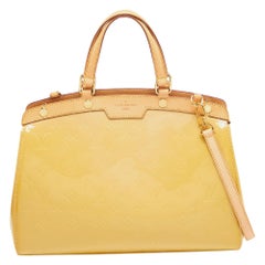 Louis Vuitton Citrine Monogram Vernis Brea MM Bag