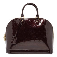 Sac Louis Vuitton Amarante Monogramme Vernis Alma GM