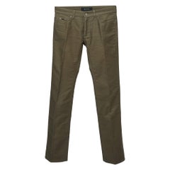 Gucci Olive Green Cotton Pants S