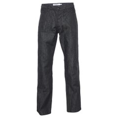 Yves Saint Laurent Vintage Black Denim Flared Jeans XL