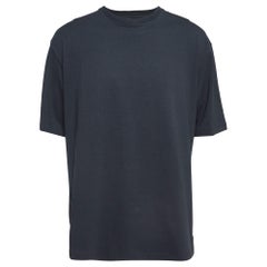 Bottega Veneta Maglietta girocollo in cotone grigio L