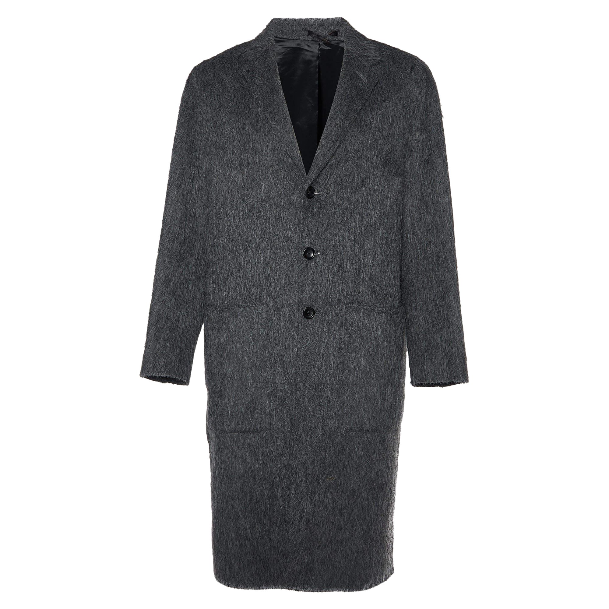 Joseph Cappotto Kinsford doppio in alpaca grigio grafite XL
