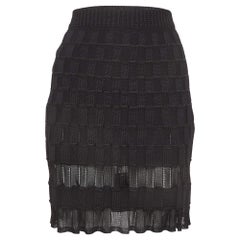 M Missoni Gonna al ginocchio in maglia a motivi neri M. I.