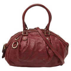 Gucci Brick Brown Guccissima Leather Medium Sukey Boston Bag