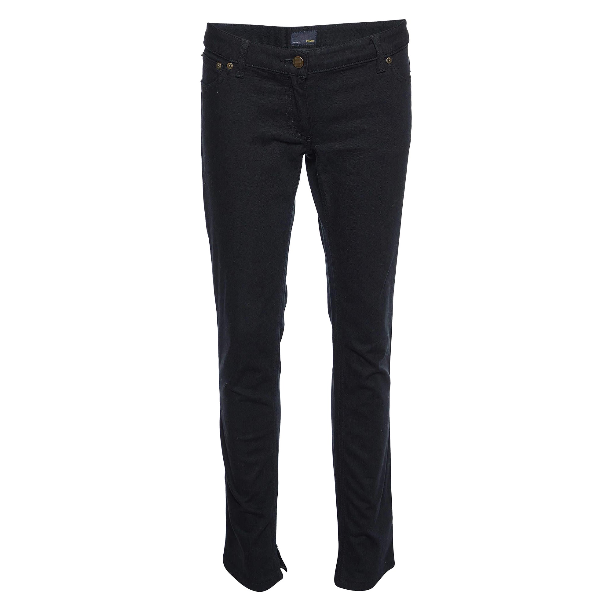 Fendi Black Denim Skinny Jeans M