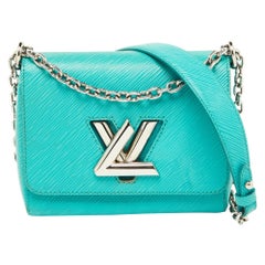 Louis Vuitton Turquoise Epi Leather Twist PM Bag