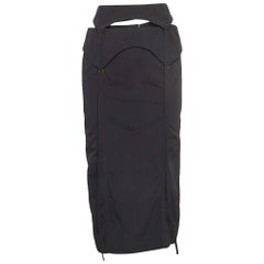 Jacquemus - Mini abito a spalla fredda staccabile in nylon nero S