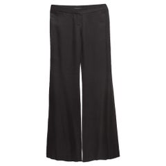 Balmain Black Gabardine Flared Trousers S