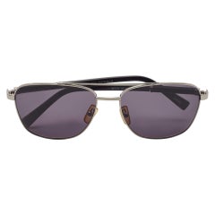 Used Ermenegildo Zegna Black EZ0014 Aviator Sunglasses
