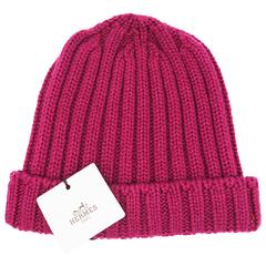 Hermes Rose Cashmere Hat 2