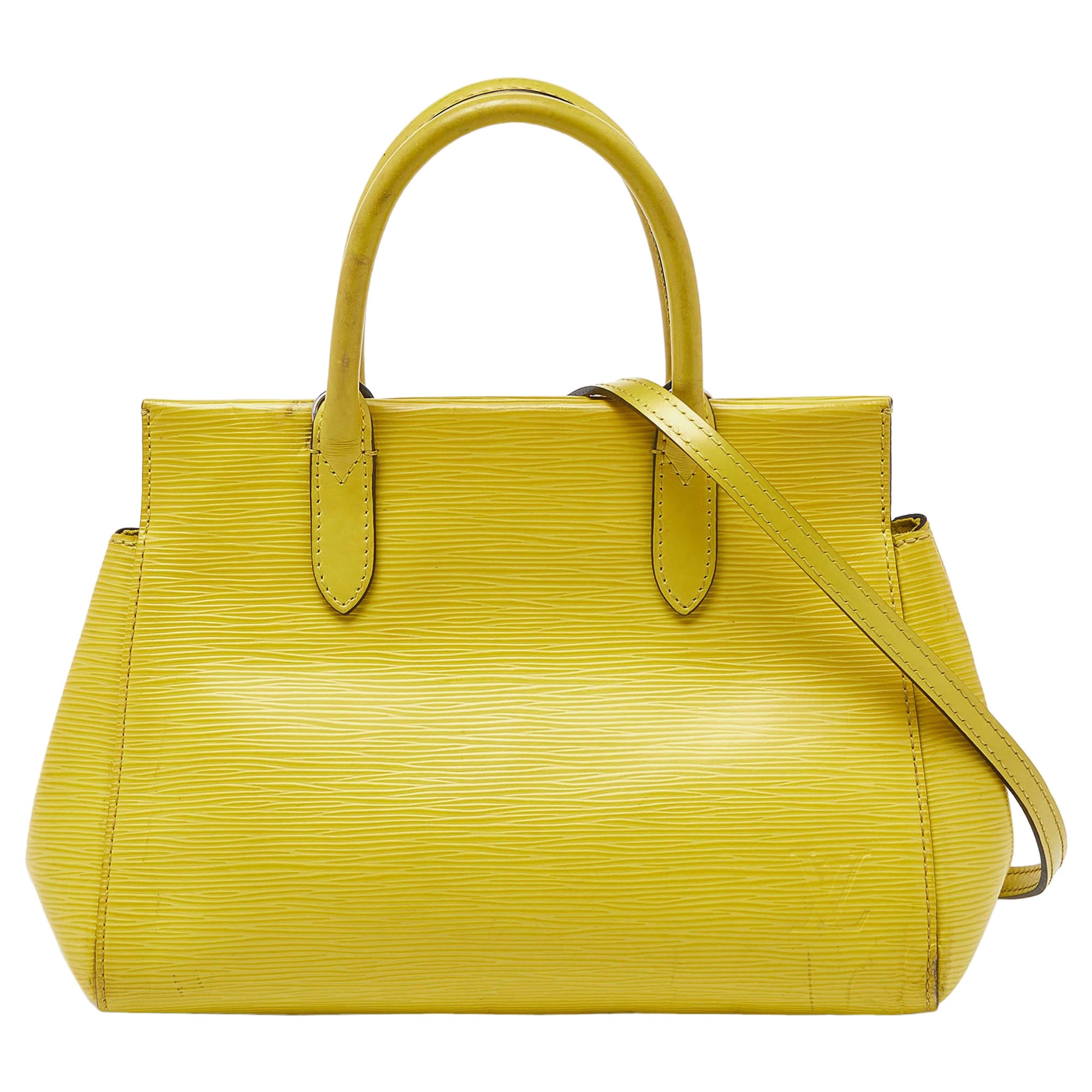 Bolso Louis Vuitton Marly BB de piel Epi color cidro
