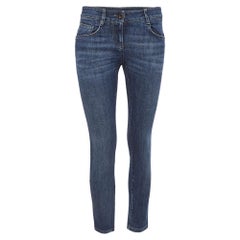 Brunello Cucinelli  Vaqueros pitillo azul marino S Cintura 28