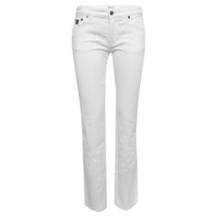 Valentino Jeans blancs à jambes droites taille M 28 po