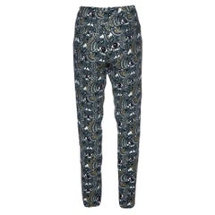Pantalon croisé Kenzo gris imprimé œil M