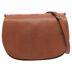 Hermes Fauve/Chevre Pink Barenia Leather Saut Bag