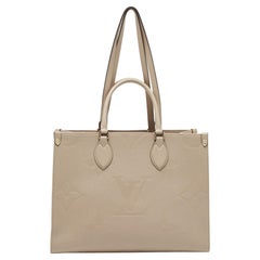 Louis Vuitton Beige Monogram Empriente Pelle Gigante Borsa Onthego MM