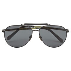 Burberry Schwarze B 3097 Aviator-Sonnenbrille