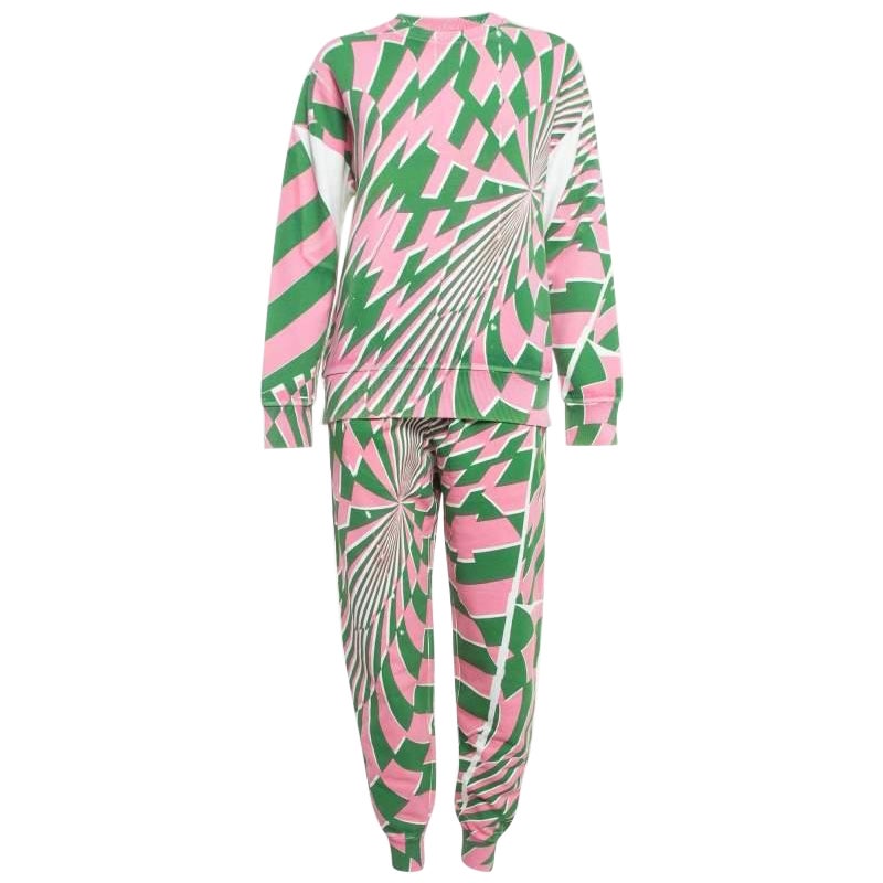 Stella McCartney X ED Curtis Printed Cotton Sweatshirt and Pants XS/S For Sale