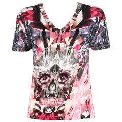 ALEXANDER McQUEEN S/S 2009 "Natural Dis-tinction" Pink Kaleidoscope Crystal Tee 1