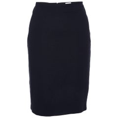 Armani Collezioni Black Knit Pencil Skirt M