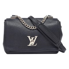 Louis Vuitton Black Leather Lockme II BB Bag