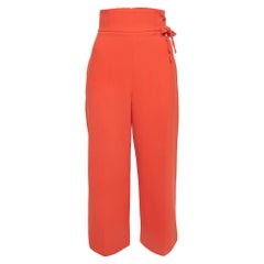 Elisabetta Franchi Orange Krepp Culotte S