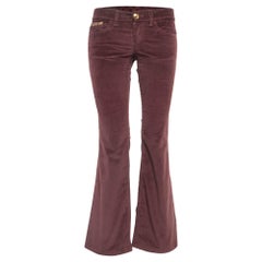 Gucci Burgundy Corduroy Straight Leg Pants S