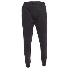 Alexander McQueen Black Heavy Knit Zipper Detail Joggers M