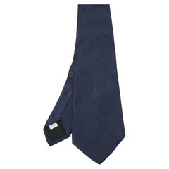 Valentino Marineblaue Seidenkrawatte