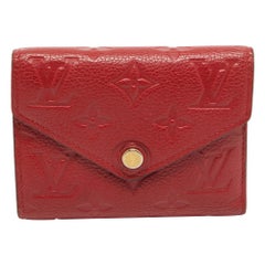 Louis Vuitton Cherry Monogram Empreinte Leather Compact Curieuse Wallet