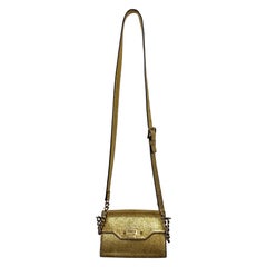 Bolso bandolera dorado Trussardi