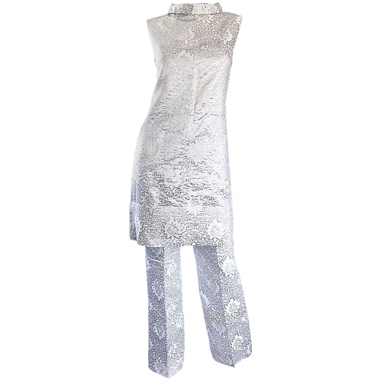 silver tunic dress