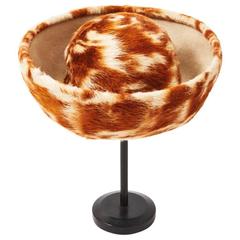 Schiaparelli Animal Wool Felt hat 2