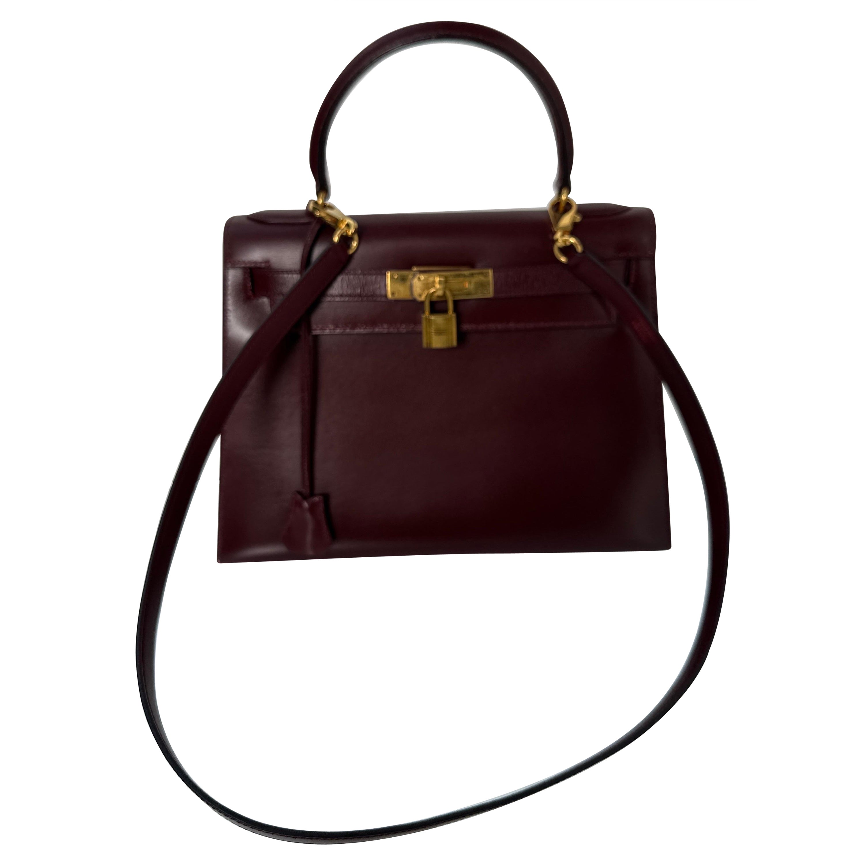 Hermes Rouge H Kelly 28 Bag