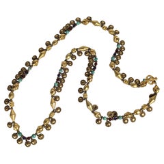 Collana di charme di ispirazione etnica, anni '80