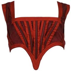 Jean Paul Gaultier Red Corset Top