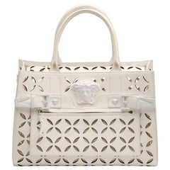 Versace Palazzo Perforated Leather Tote Bag