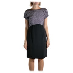 2000S GEOFFREY BEENE Pink & Black Silk Lace Cocktail Dress
