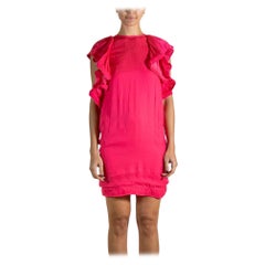 2000S LANVIN Fuchia Polyester  Dress