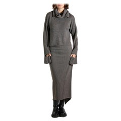 2000S KRIZIA Beige Cashmere & Wool Ensemble