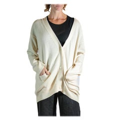 1990S DONNA KARAN Pull en cachemire crème