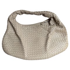 Bottega Veneta Hobo Bag Lambskin leather Light Grey Large 47cm